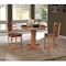 International Concepts 36 in. Solid Wood Round Top Pedestal Dining Table with 2 Counter Height Stools in Distressed Oak K42-36RT-23B-S6172-2 - alternate 4